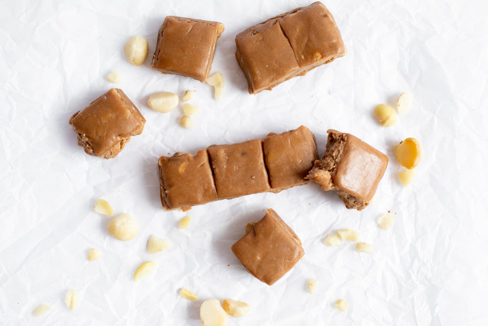 Caramel Macadamia Fudge